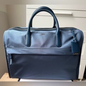 Tumi Light Blue Voyageur Dara Carry-All Luggage Travel Bag Nylon